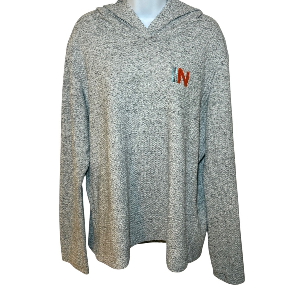 IBKUL‎ Womens 2XL Long Sleeve Hoodie Sweatshirt Heather Gray Stain Resistant
